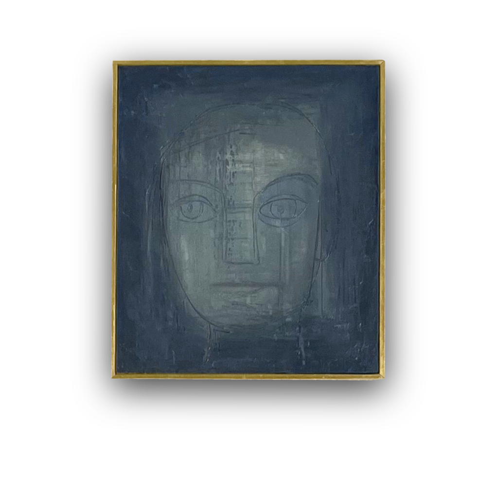 ” Portrait of Lela “
1 9 5 7 / 5 8
oil-paint on canvas
26 x  29 cm
( Lela’s private collection )
